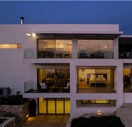 5 bedroom luxury villa with infinity pool, sea views and tennis court near Chania, sleeps 10